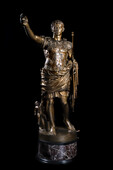 Bronze sculpture of Emperor Augustus of Prima Porta