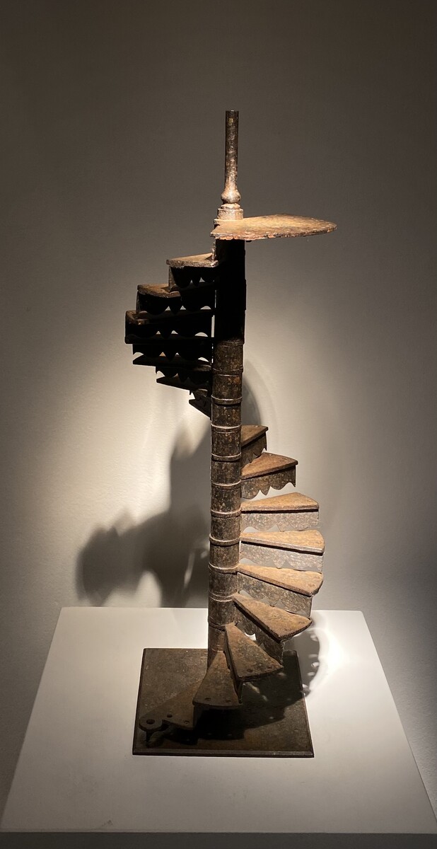 Model of a Colimaçon staircase in iron 