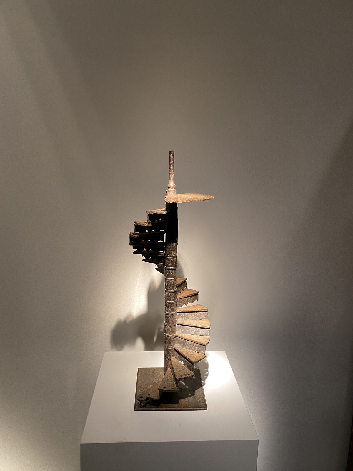 Model of a Colimaçon staircase in iron 